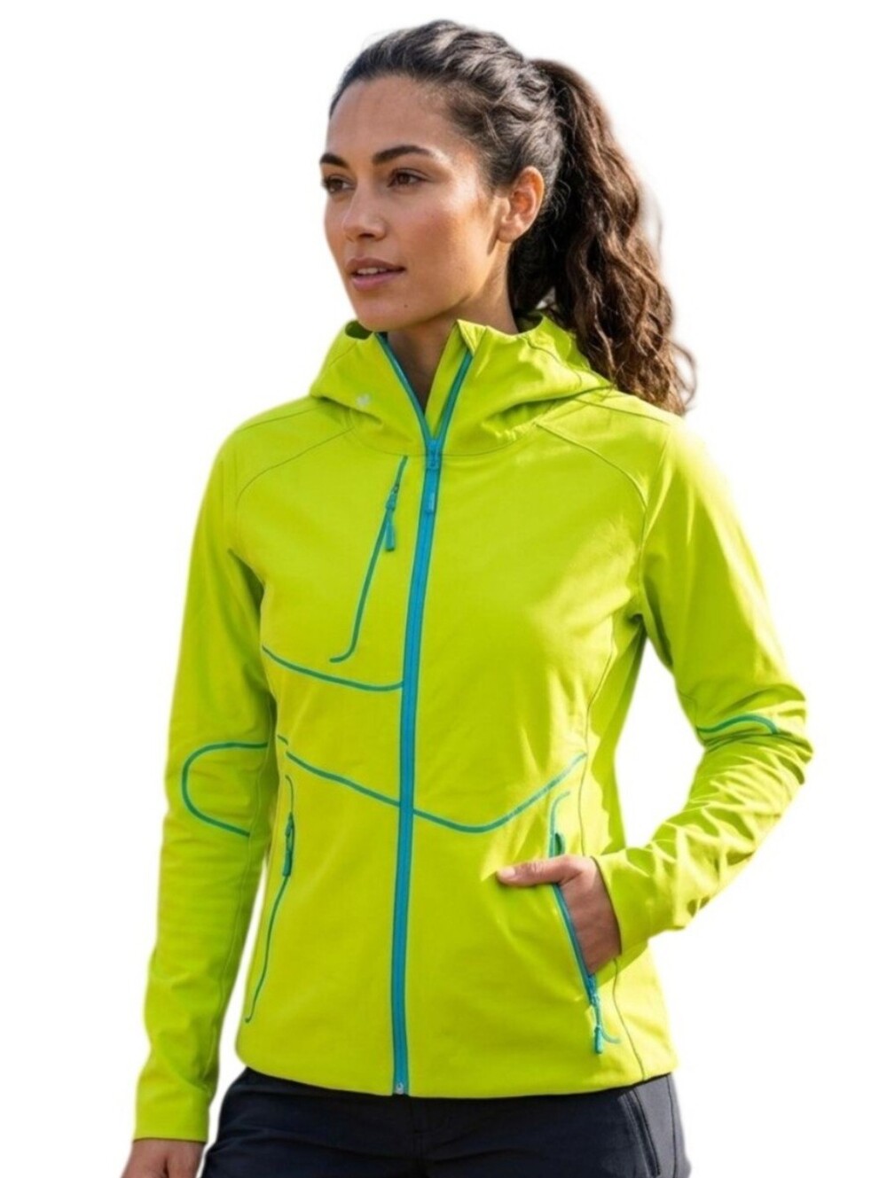 Stoic NWT Welder Lo Softshell Jacket Chartreuse/Ceramic Outdoor Size M